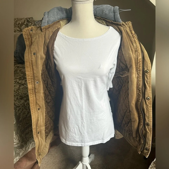 Levi’s Strauss Sherpa Lined Tan Jacket - Picture 5 of 13